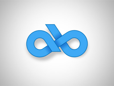 ab logo blue design logo process study web work