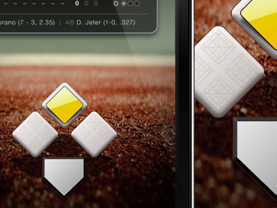 America's Favorite Pastime App app baseball design icon ios iphone mobile sports ui work