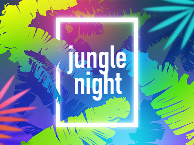 Jungle jungle paradise party summer poster tropical