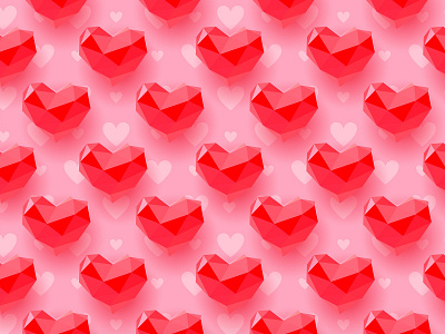 Valentine's day is near background hearts pattern pink red heart seamlesspattern valentine day valentines vector