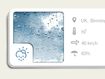 Weather Box box clean cloud ios minimal rain sun ui weather