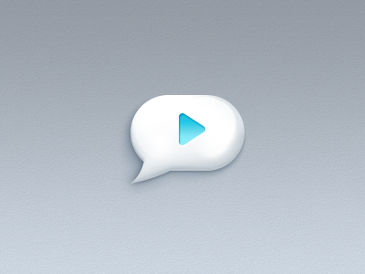 Video Chat clean elad icon ios logo minimal play say play video weizman