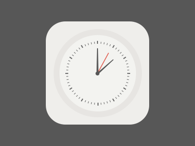 Clock app apple clock elad flat icon ios iphone logo shapeshifter time watch weizman