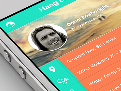Hang Loose app clean elad icon ios iphone sea shapeshifter surf surfing weizman