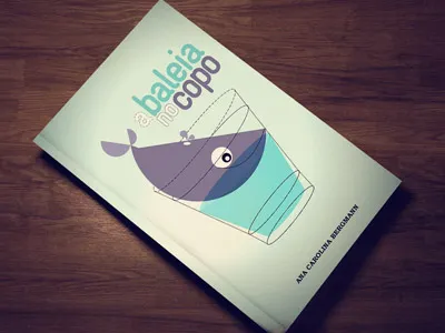 A baleia no copo book cute illustration whale