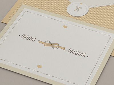 Bruno & Paloma Wedding knot love off white