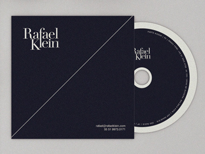 Rafael Klein producer black minimal serif white