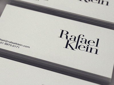 Rafael Klein black serif white