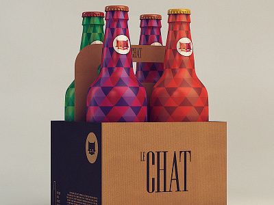 Le Chat - Pack beer chat packaging