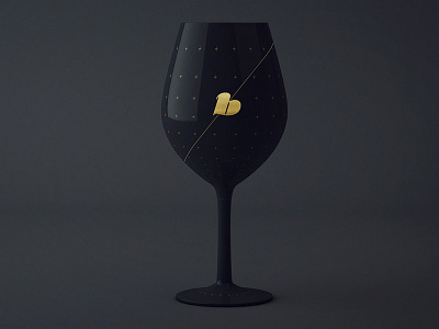 Bold® black golden minimalism packaging