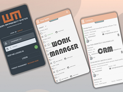 WORK MANAGEMENT SYSTEM app branding design graphic design illustration logo typography ui ux