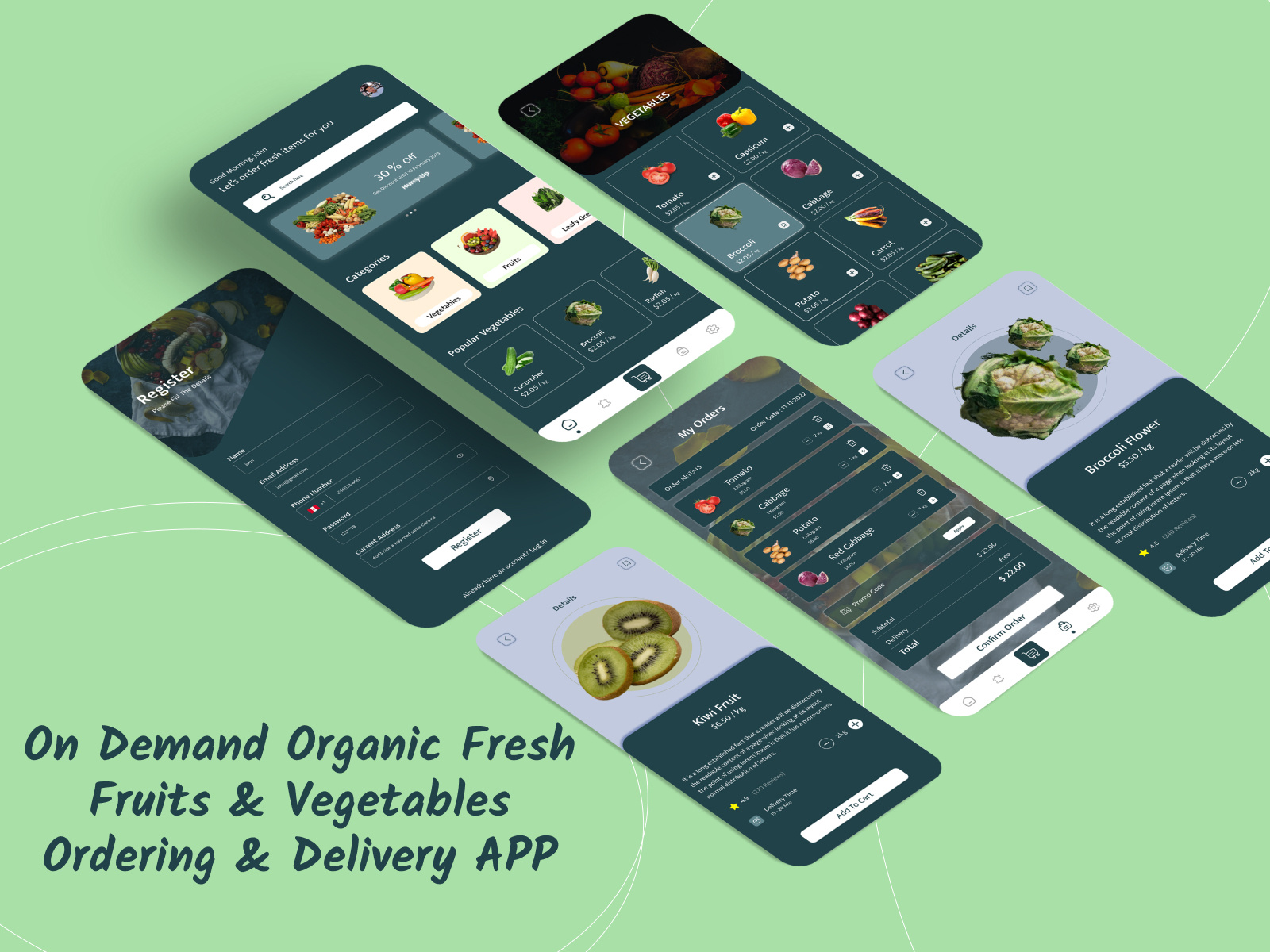 Organic Fruits & Vegetables Ordering & Delivery App by Empieretech on