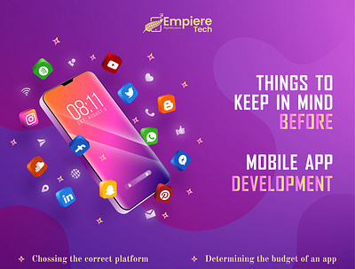 Things to keep in mind before Mobile App Development! android aos app app design flutter hybrid ios java kotlin mobile recat native social media ui ux web design