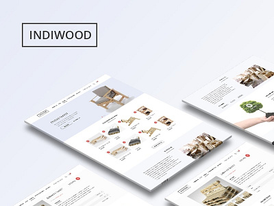 Indiwood branding clean clean ui design desktop ecommerce illustration page shop ui uiux web webdesign website website design