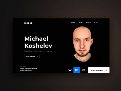 Design for my website mkdes.ru