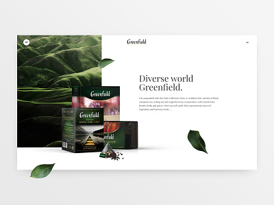 Tea Collection concept design greenfield homepage main page promo promo page tea tea collection ui ux design web