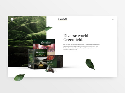 Tea Collection co working collab collection concept design greenfield homepage main page tea ui ux design web