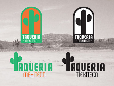 Taqueria Mexiteca cactus desert design food logo mexican mexico tumbleweed
