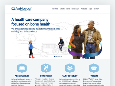 Healthcare homepage illustration ui web design