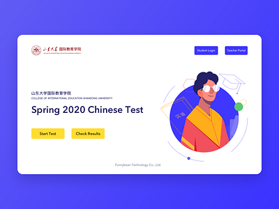 Chinese Test chinese illustration learn school student test ui web