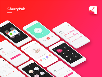 Cherrypub app color hardware interface magenta