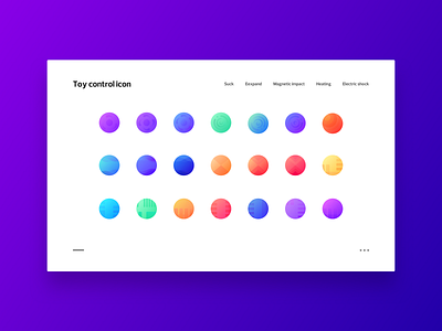 Toy control icon color icon ui