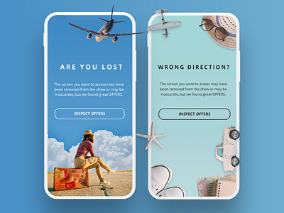 Error Screens animation app brand identity branding flat illustration ui ux visual design