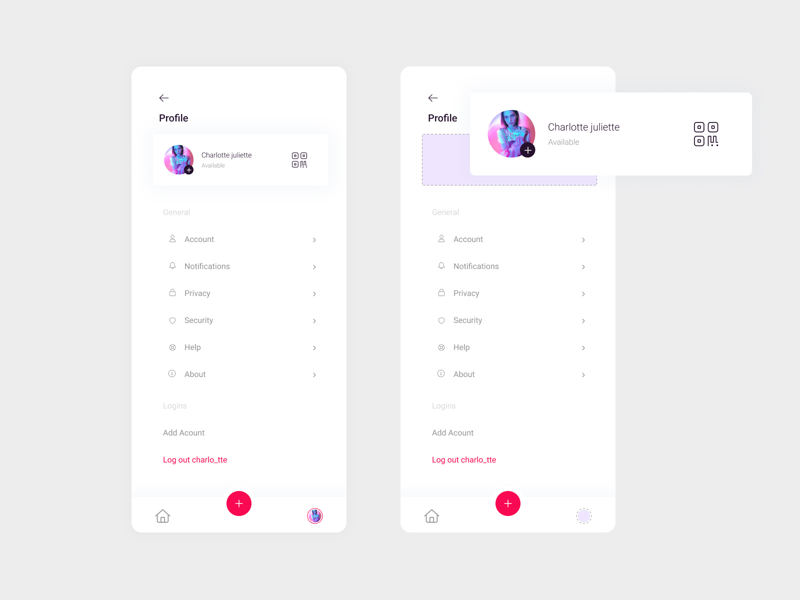 Profile page design by Tayssir benamor on Dribbble