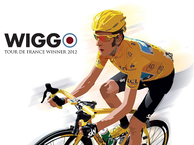 Wiggo cycling debut sport tdf vector