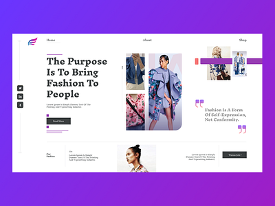 Clothing Brand landing page branding design graphic design typography ui ux web design