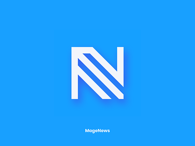MageNews Logo Design Process atwix concept ecommerce icon logo logotype m magento n process research sign