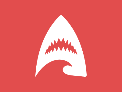 Shark Attack Logo a a logo attack blood logo logotype minimal red shark