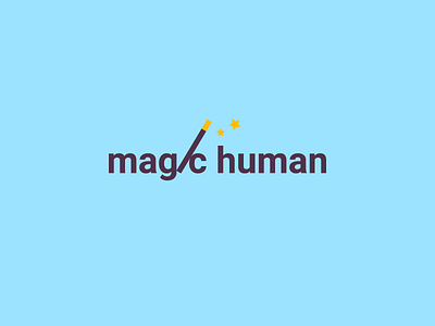 Magic Human Logo Concept brand branding human identity logo logotype magic sign symbol witchcraft