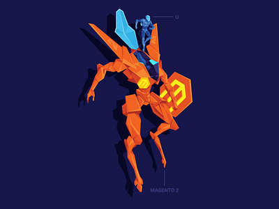 Magento 2 Mech 2 androind atwix ecommerce imagine magento mech robot sticker suit