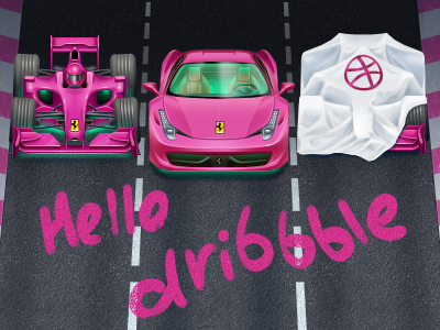 Debut shot cover debut shot f1 f458 ferrari formula 1 glow green glow hello dribbble italia