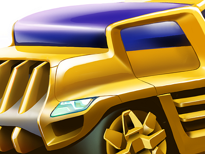 Yellow Truck automotive design graphic design sketch yellow truck