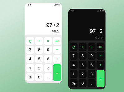 Calculator App dailyui mobile ui