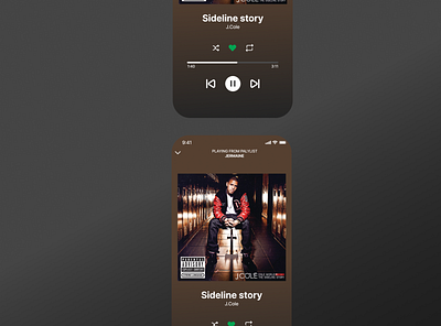 Music Player dailyui mobile music ui