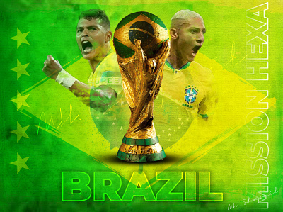Poster Design brazil design graphic design poster poster design posterdesign qatar world cup sports world cup