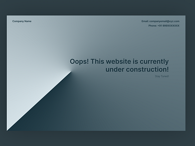 Website Under Construction Mockup (Template)