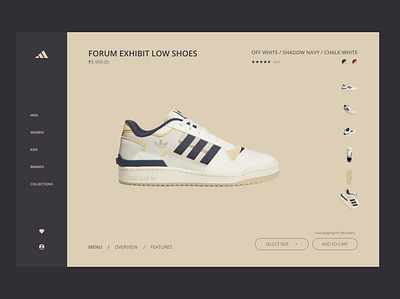 Adidas Product Page (Re-design) adidas figma graphic design landing page mockup product page re design ui web design website website design