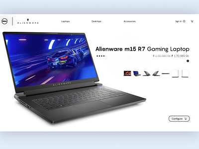 Alienware Website Re-design