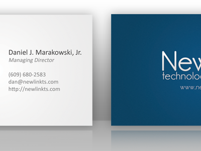 New Business Cards Presentation business cards clean modern newlink