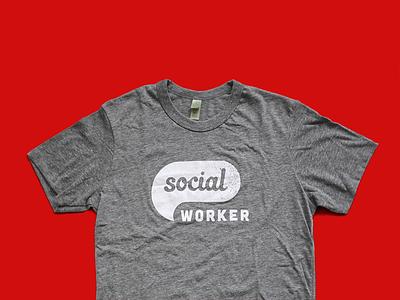 Social Worker tee actual size branding identity lets get social logo mark pittsburgh restaurant social tee tee shirt