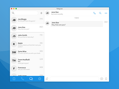 Telegram Redesign app design redesign telegram ui