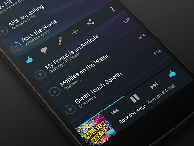 NexusPlayer: Tracklist android app music music player nexus 5 phone smartphone