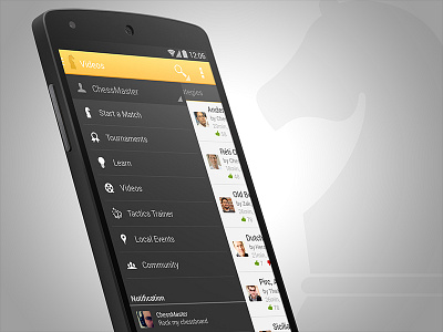 Chess App app chess mobile navigation smartphone