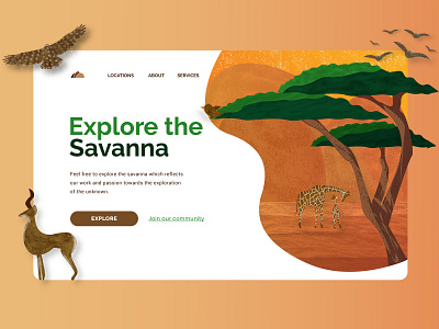 Savanna - Travel Website Concept