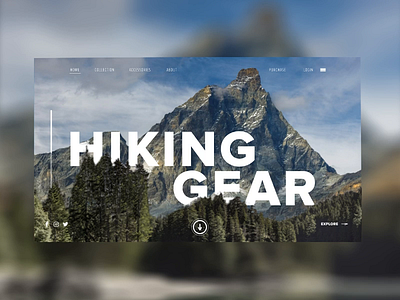 Online Shop - Hiking Merch ae aftereffects animation e commerce interaction responsive shop store ui ux website