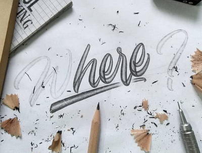 Where or here sketch brand logo branding design logo graphic design hand lettering lettering ligature logo logo sketch retro script sketch typography wordmark wordmark logo